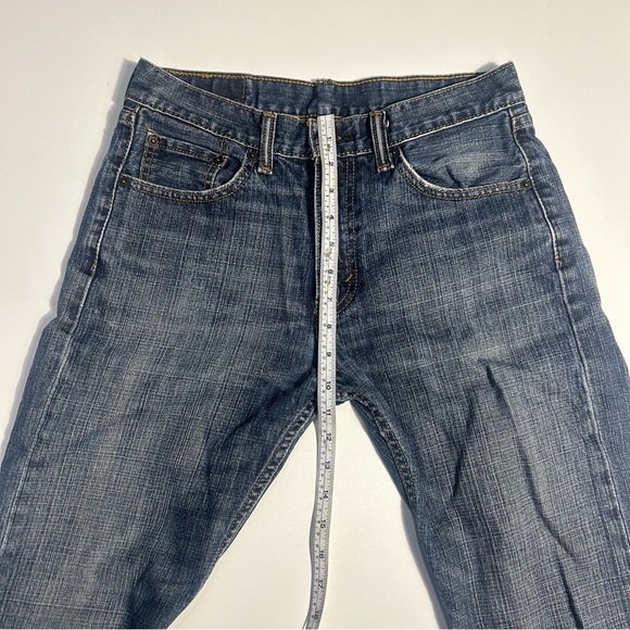 Levi's 505 Straight Leg Mid Rise Medium Wash Jeans 30W 32L - Picture 13 of 16